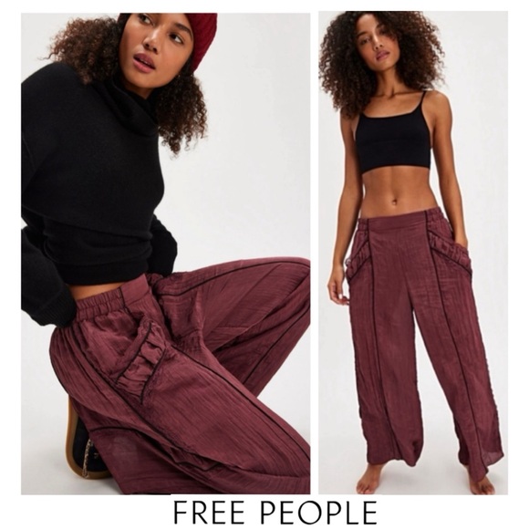 ❌SALE❌ FREE PEOPLE Pretty Please Pants L Slouchy “Comfy/Chic” Pants NWT’s-$100 - Picture 7 of 8